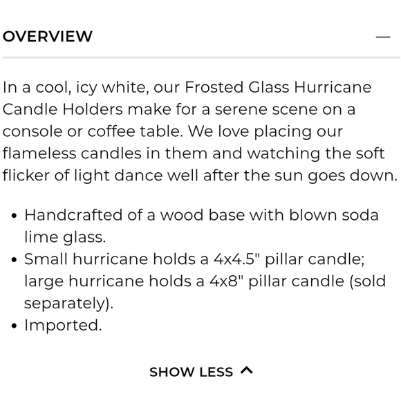 2 white frosted pottery barn candle holders - Picture 2 of 4